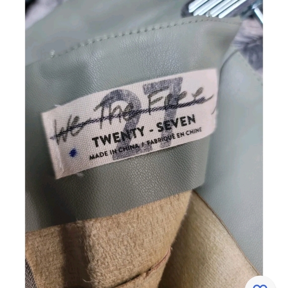 Free People Real Deal Slit Vegan Pants Size 27 - Picture 7 of 7